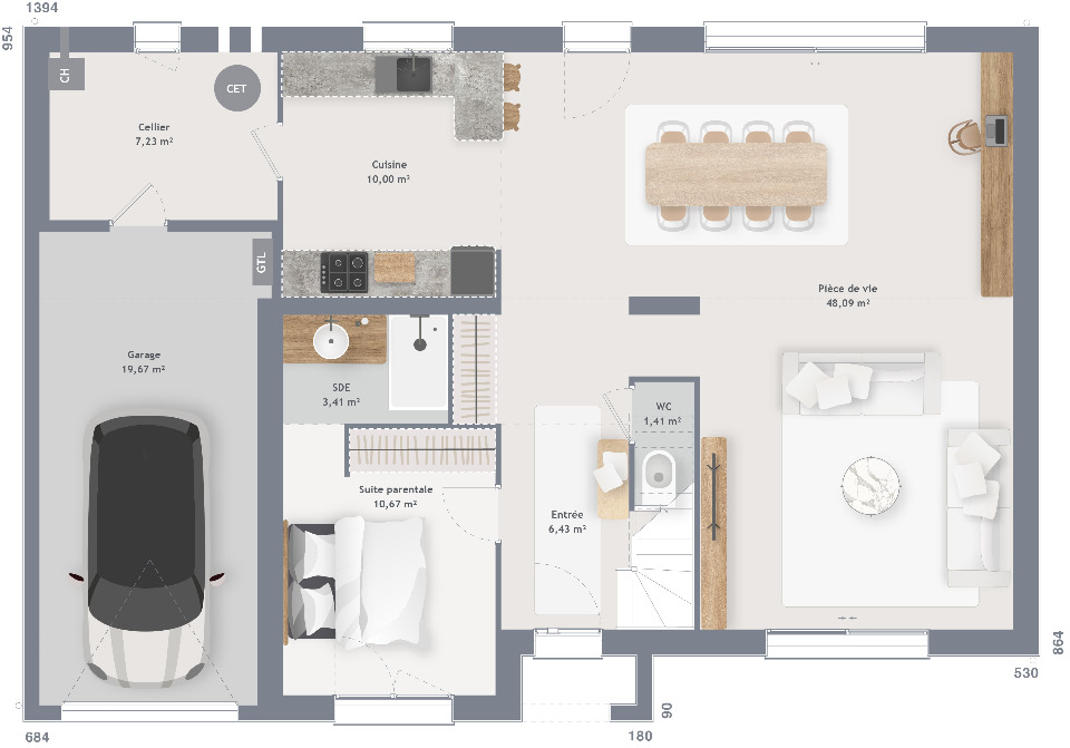 Maison à construire à Clairoix (60280)