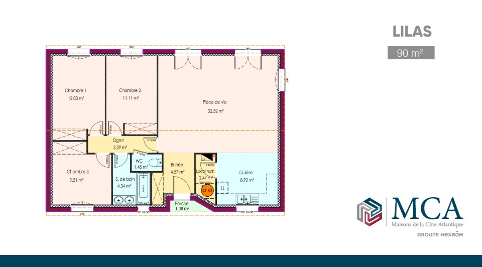Maison &agrave; construire &agrave; Langoiran (33550)