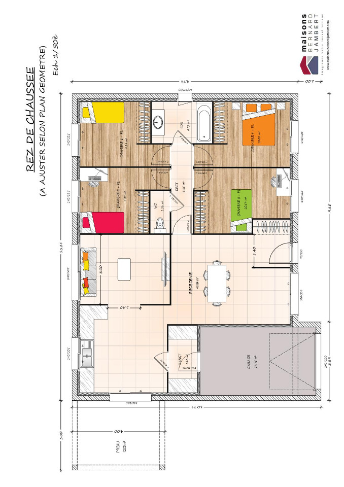Maison à construire à Bécon-les-Granits (49370)