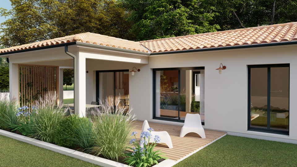 Maison à construire à Saint-Martin-Lacaussade (33390)