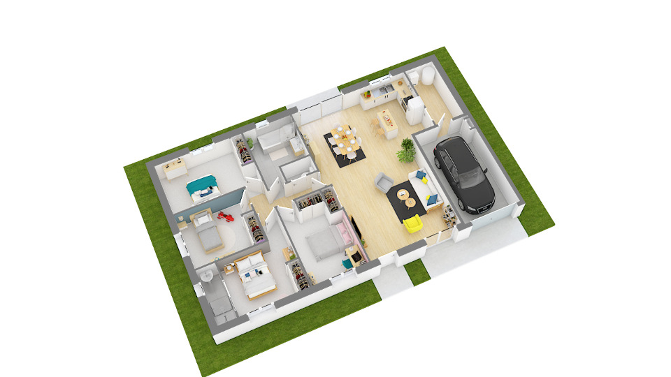 Maison &agrave; construire &agrave; Massieux (01600)