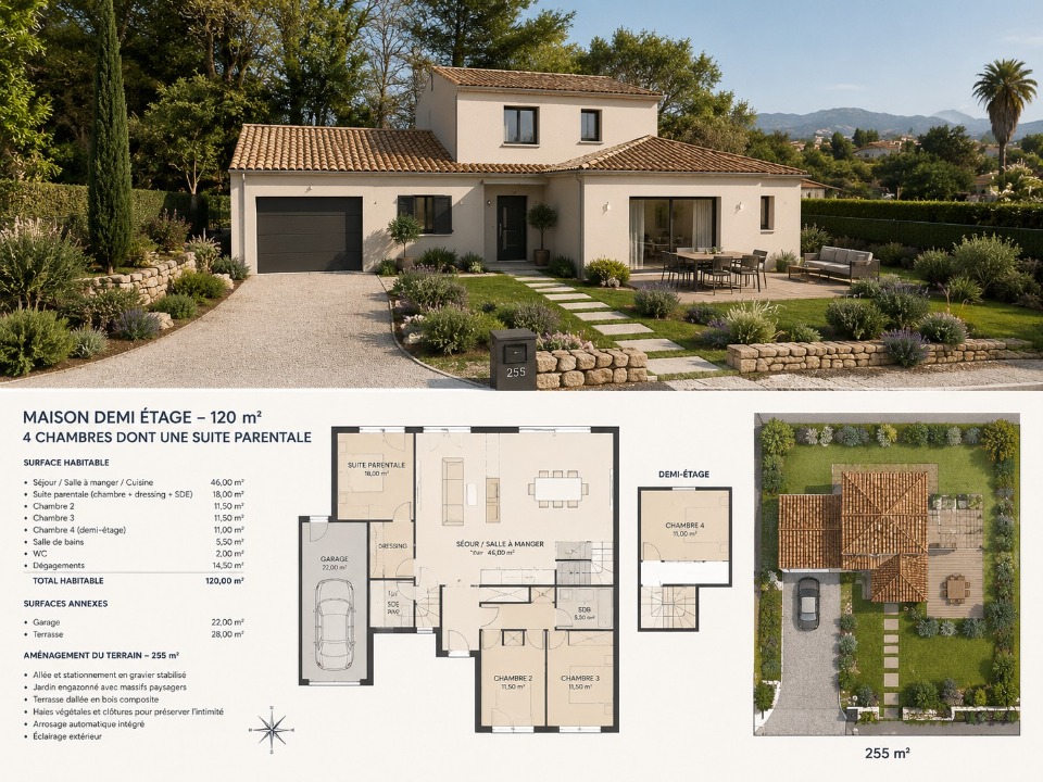 Maison à construire à Carnoules (83660)