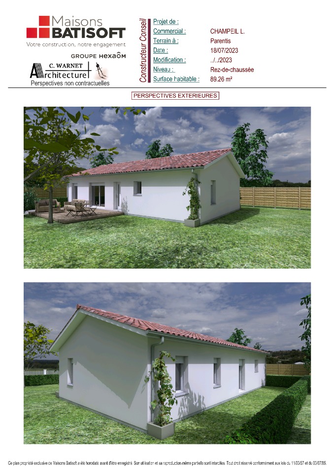 Programme immobilier neuf LC640lyc 1 - Terrain et Maison à construire - Parentis-en-Born