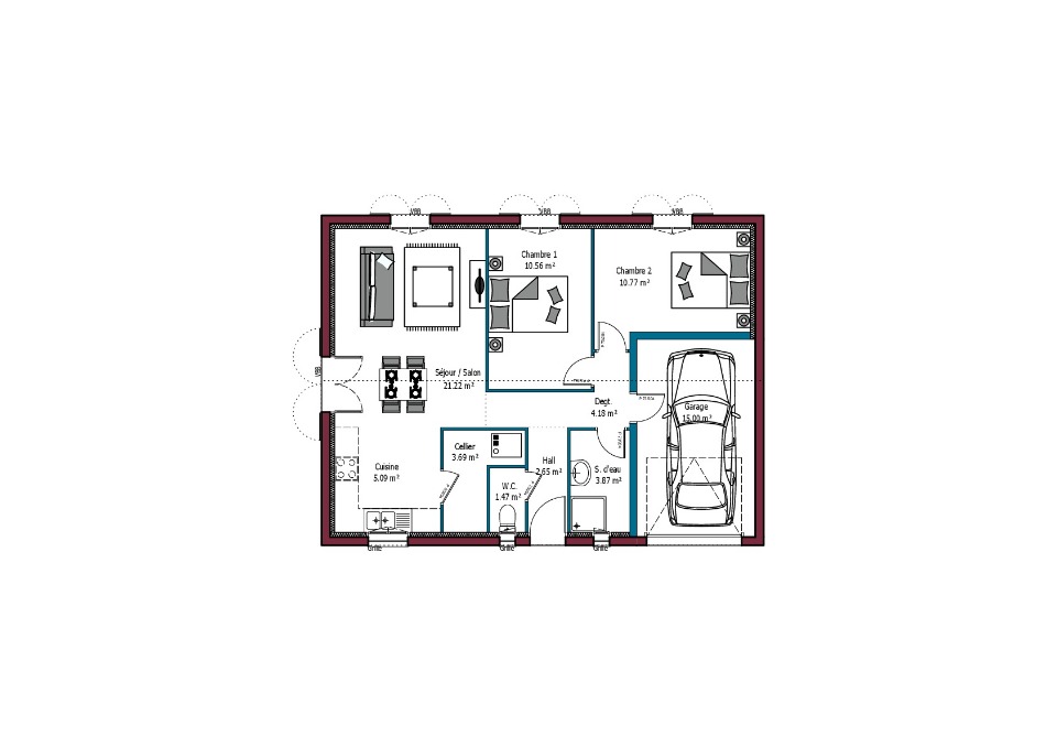 Programme immobilier neuf CV1833575 4 - Terrain et Maison à construire - Saint-Augustin