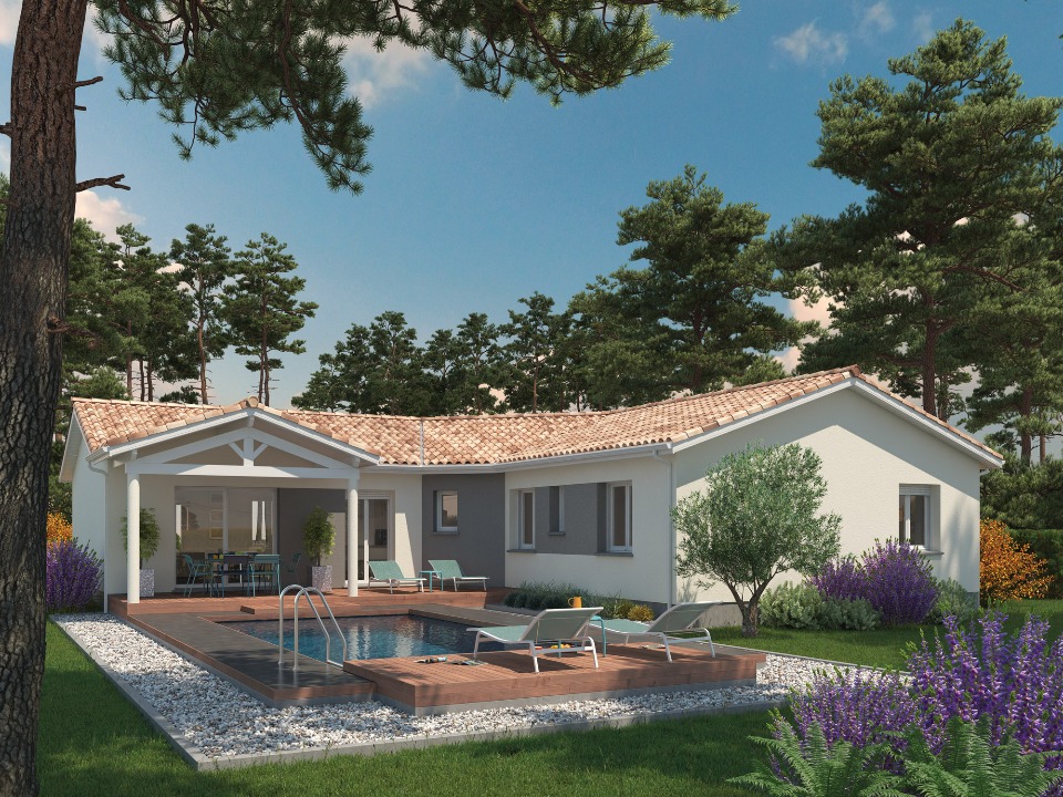 Programme immobilier neuf SB2271CAMBLANES-2 1 - Terrain et Maison à construire - Cénac