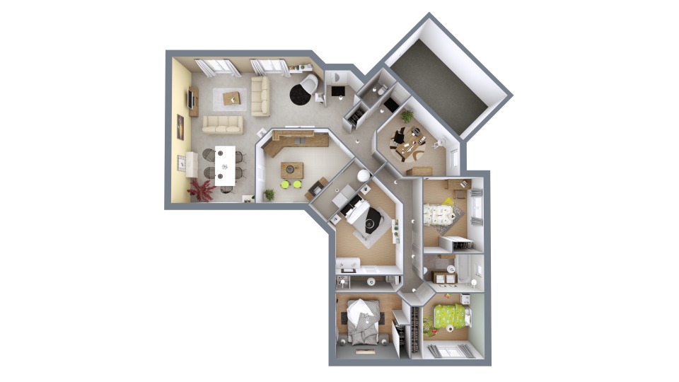 Programme immobilier neuf NP1999409 3 - Terrain et Maison à construire - Léon