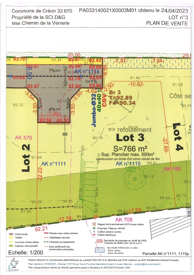 Programme immobilier neuf FD2002630 - Terrain/Terre - Créon