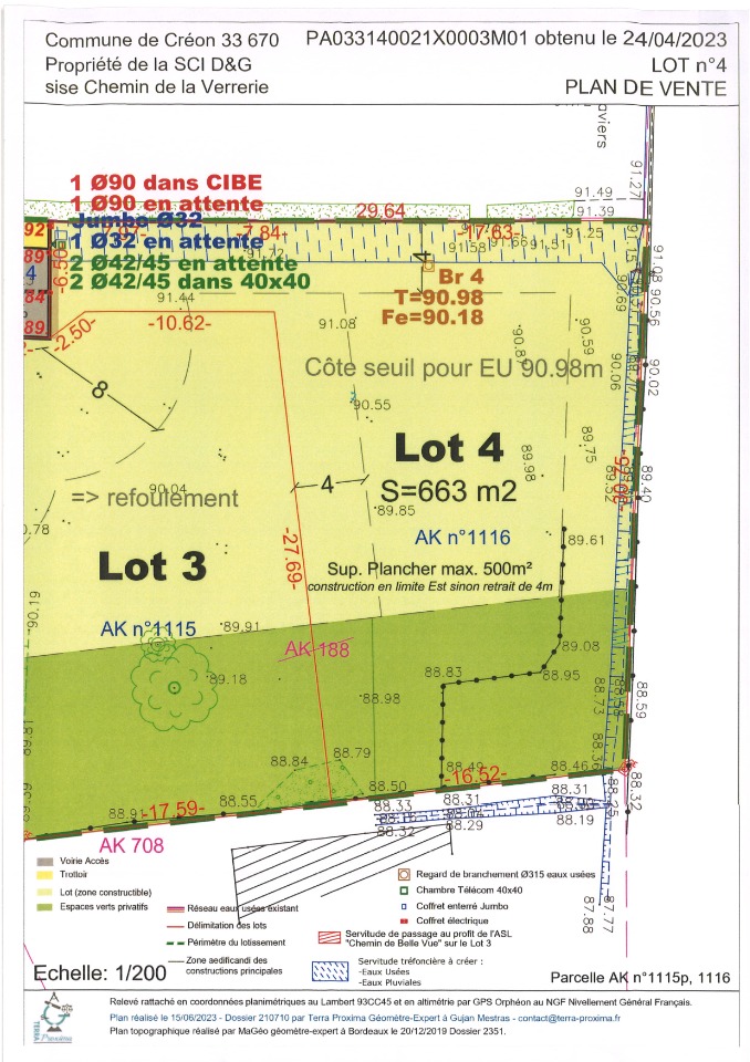 Programme immobilier neuf FD2002650 - Terrain/Terre - Créon