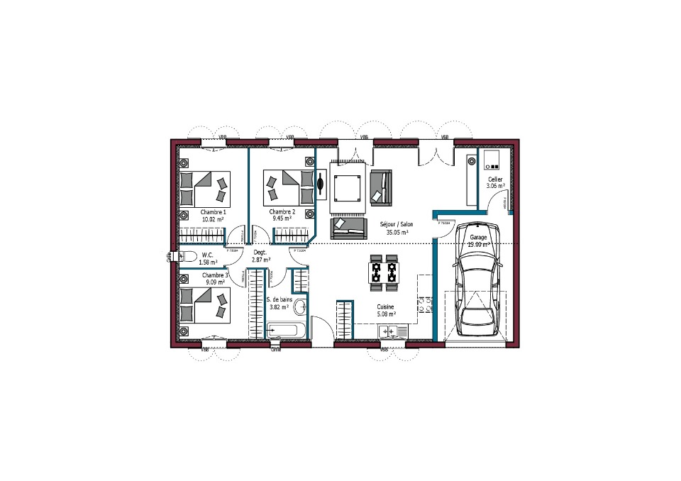 Programme immobilier neuf PO2032425 1 - Terrain et Maison à construire - Beauvais-sur-Matha