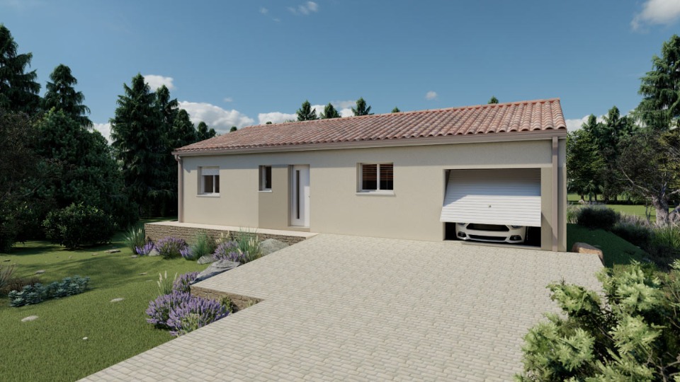 Photo HD2100969 3 - Terrain et Maison à construire - Capian image 3/5