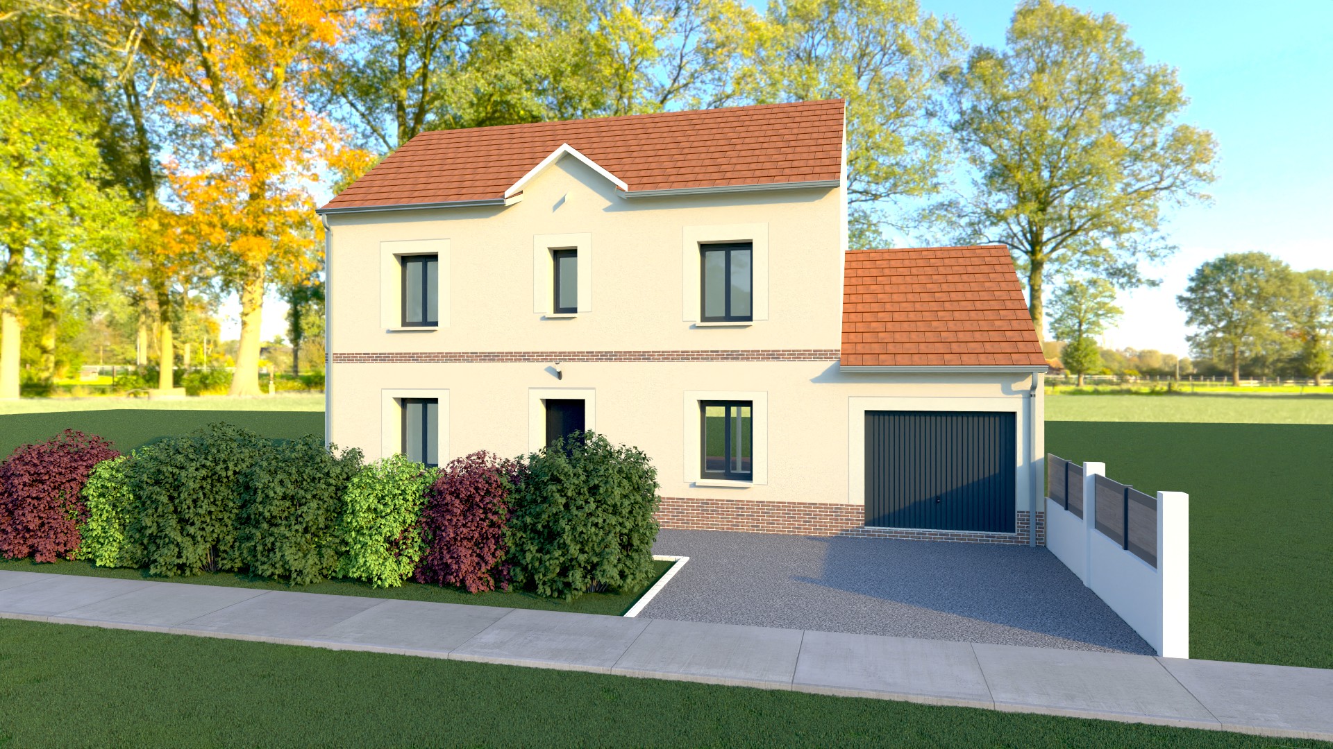 Photo maison Terrain de 417 m² + maison