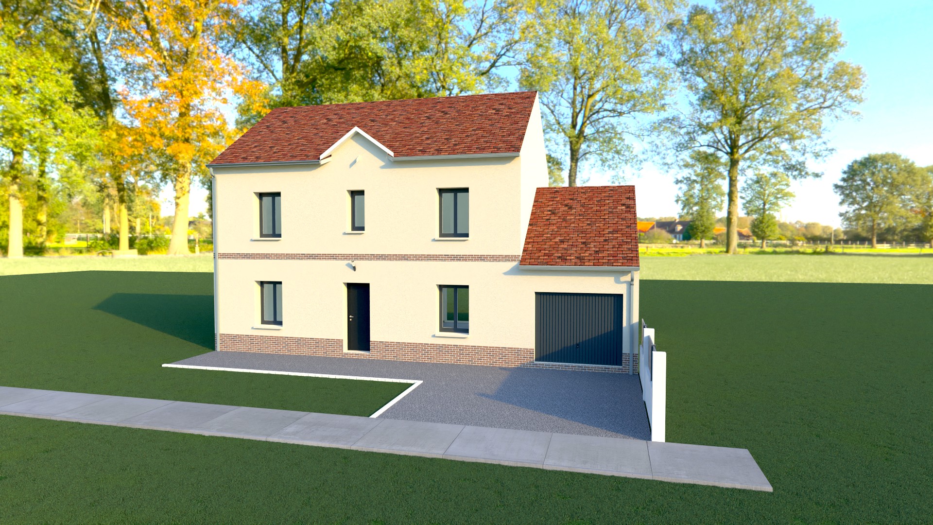 Superbe maison à construire de 110m2 disponible à Villeneuve-le-Comte