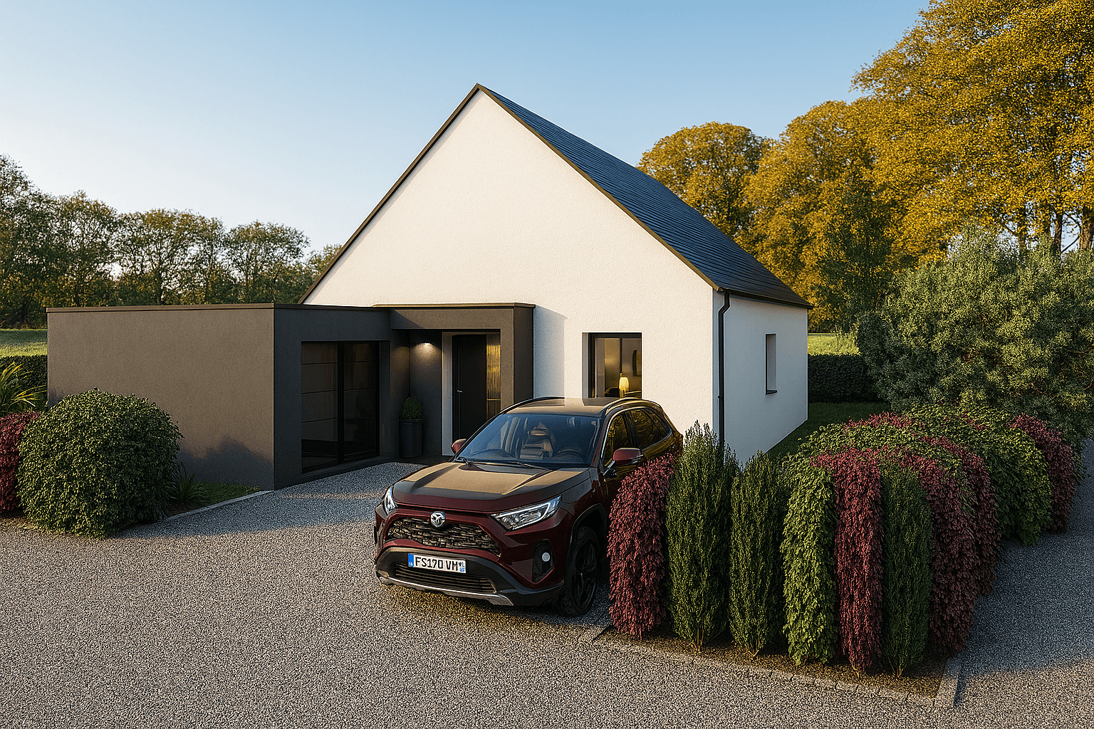 Parcelle de 330m² bien située à Pleuven (29170)