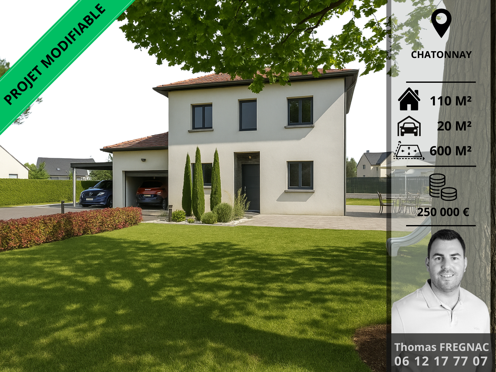 Acheter une maison à construire de 110m2 disponible à Châtonnay