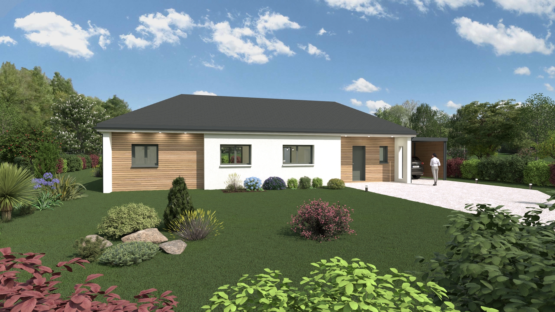 Terrain + maison 116 m² à Bertholène (12310)