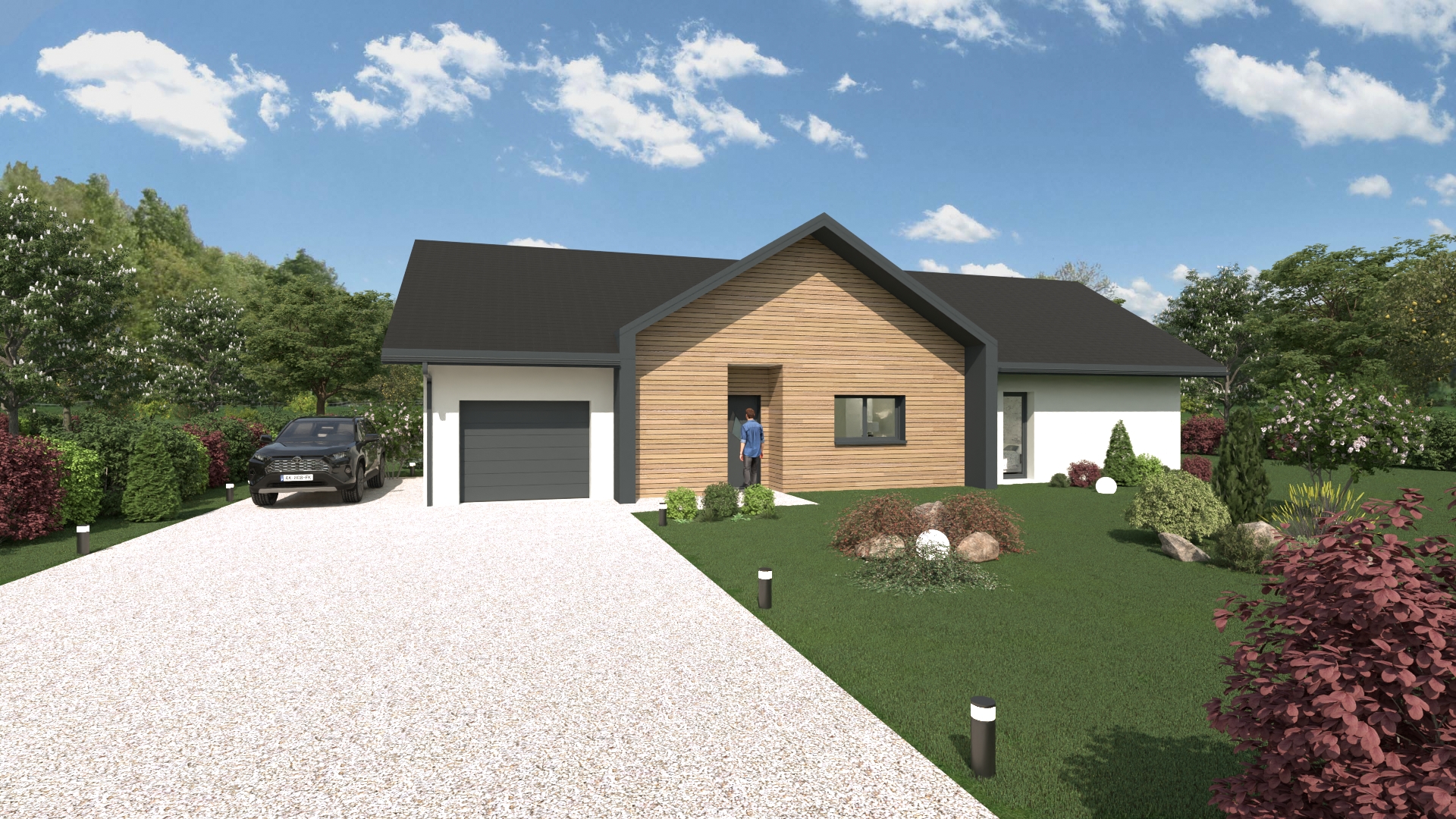 Terrain + maison 108 m² à Lax, Baraqueville (12160)