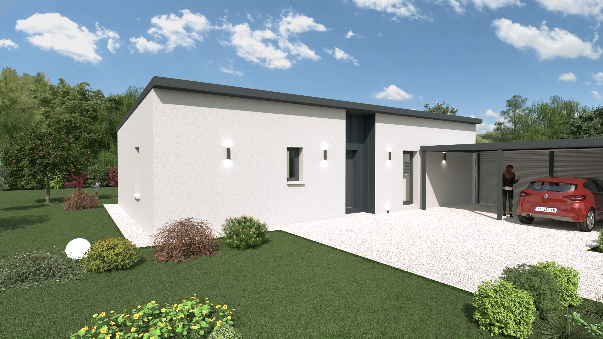 Terrain + Maison 88 m² à Ceignac, Calmont 12450