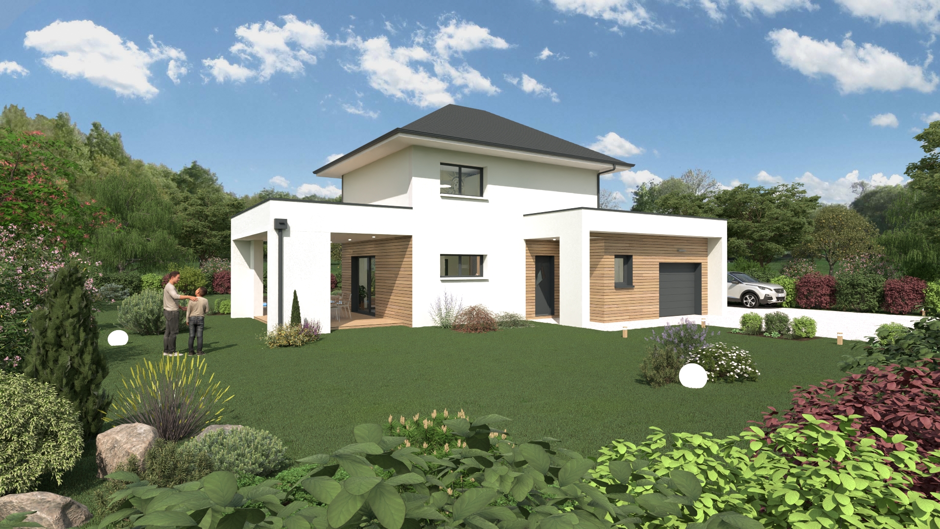 Terrain + maison 116 m² à Coubisou 12190