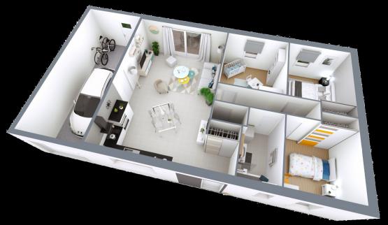 Maison individuelle 4 pièces