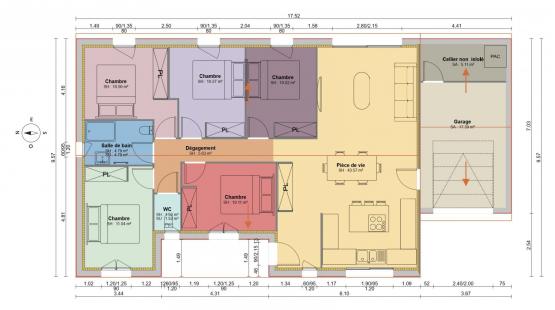 Maison individuelle 6 pièces