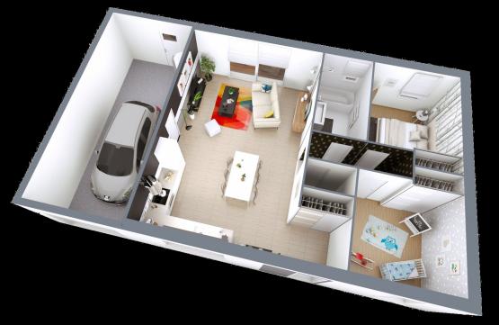 Maison individuelle 3 pièces