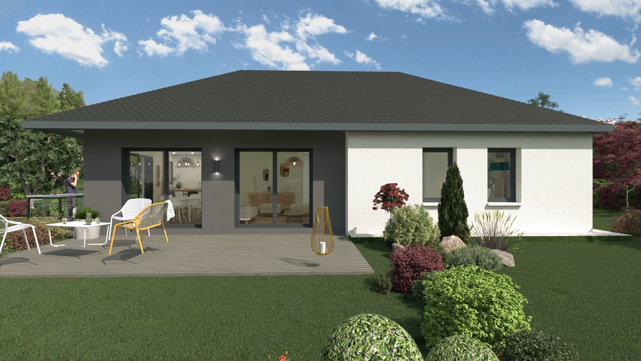 Terrain + maison 83 m² à Bozouls 12340