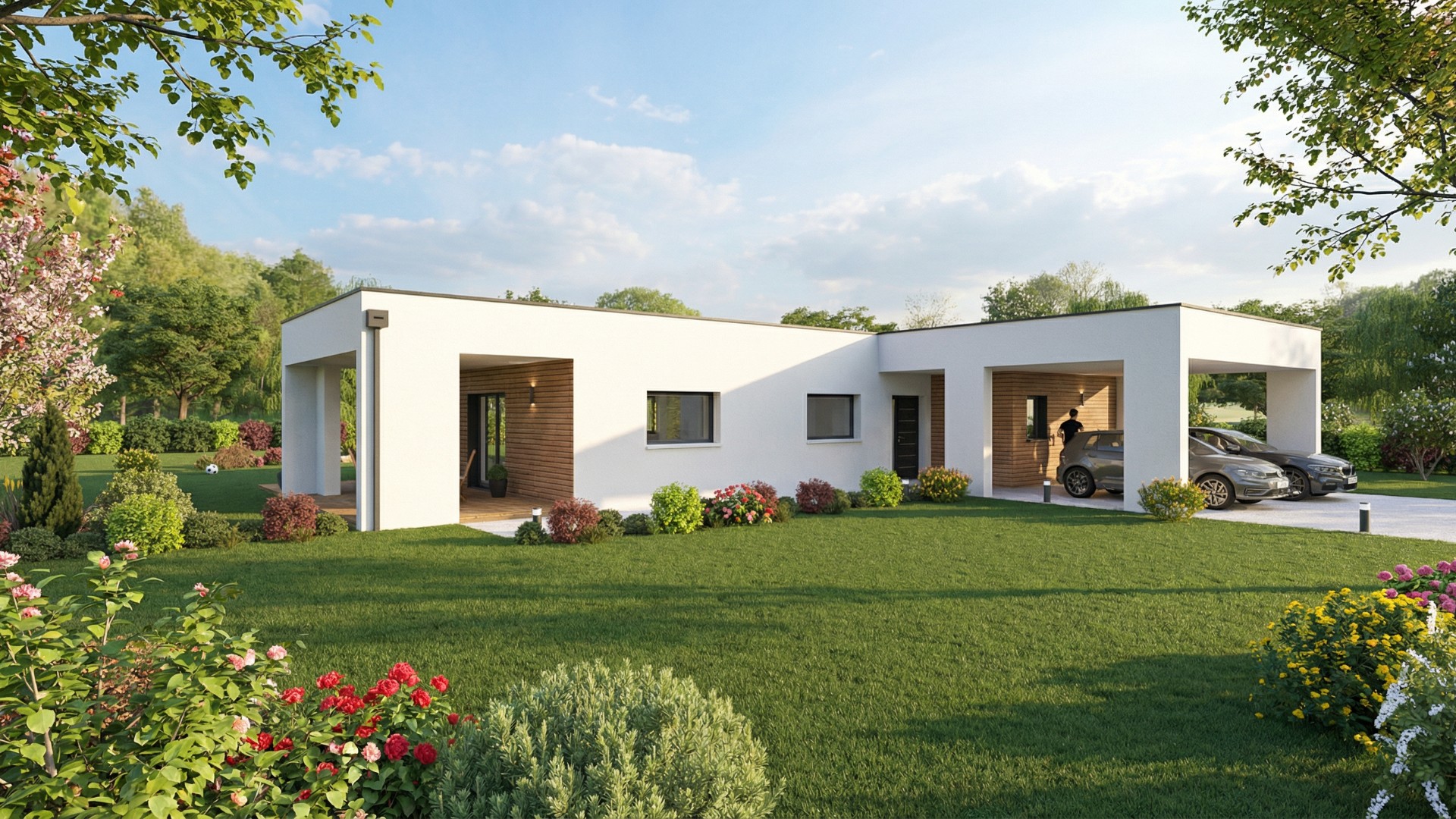 Rare ! Grand terrain de 1850 m² avec villa contemporaine aux portes de Cahors