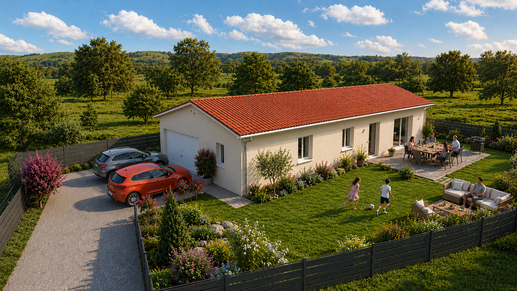 Agréable maison individuelle en vente à Saint-Maurice-de-Gourdans (01800)