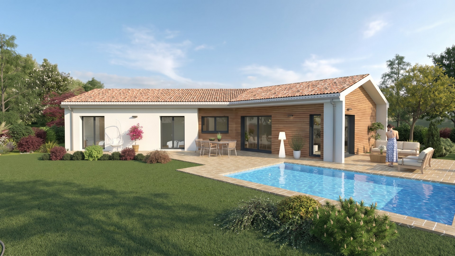 Projet de construction à Labastide-Marnhac de 132 m² au calme absolu d'une impasse