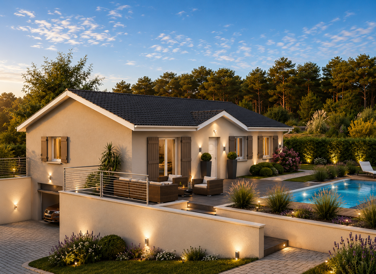 Superbe maison à construire de 88m2 en vente à Montrottier