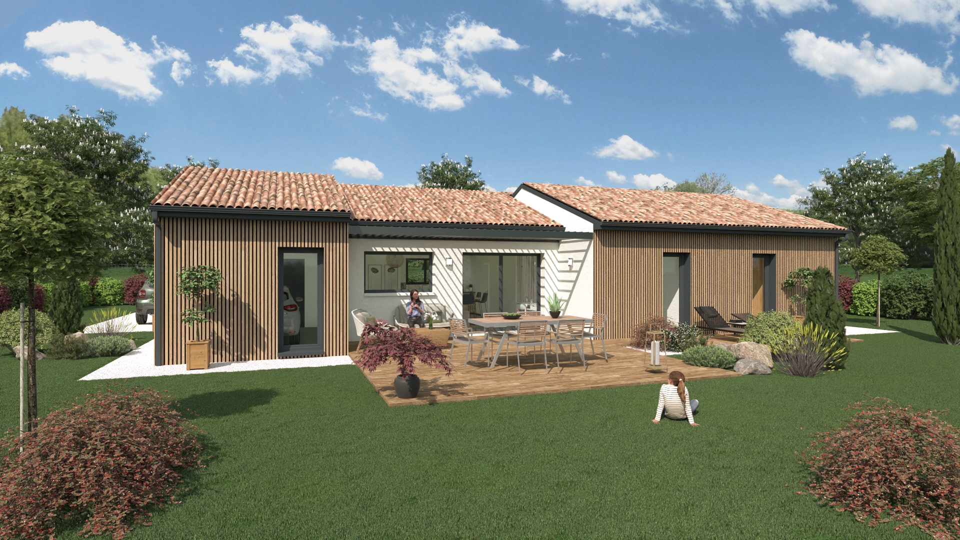 Terrain + maison 105m² à Maleville (12350)
