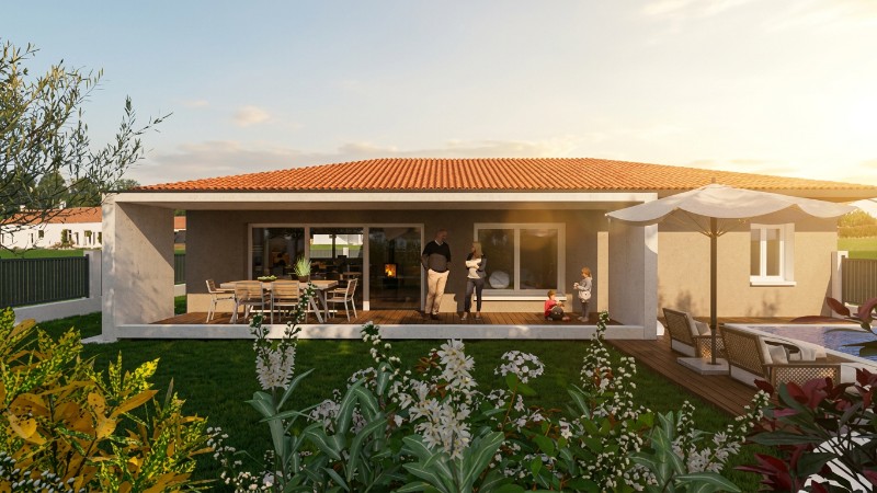 Devenez propriétaire à Saint-Gauzens : une maison de 100 m² tout confort, imaginée pour vous, sur un terrain sélectionné pour son calme, à partir de 281448€€