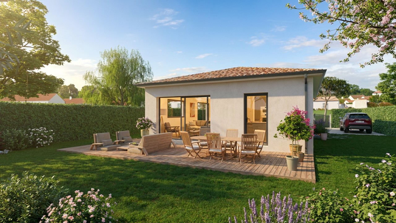 Terrain + Maison de 75m2 à Usclas d'Hérault (34230)