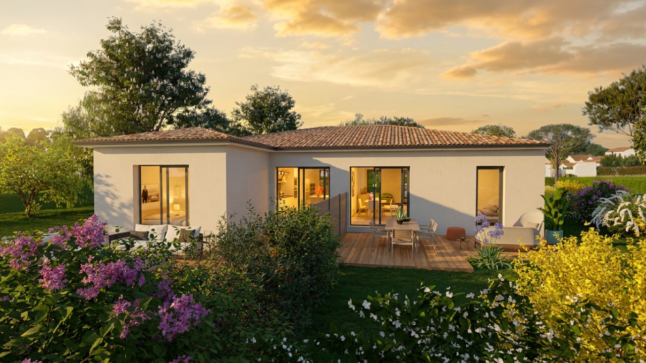Terrain + Maison de 95m2 à Guzargues (34820)