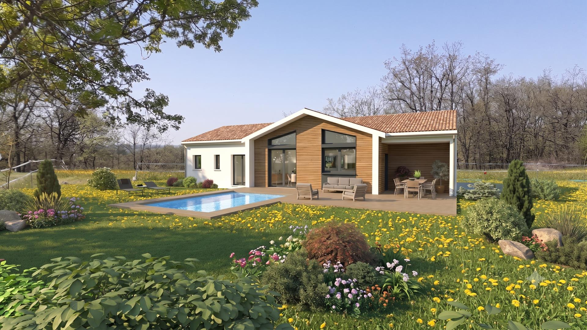 Maison contemporaine de 108 m² avec 3 chambres à Montgesty