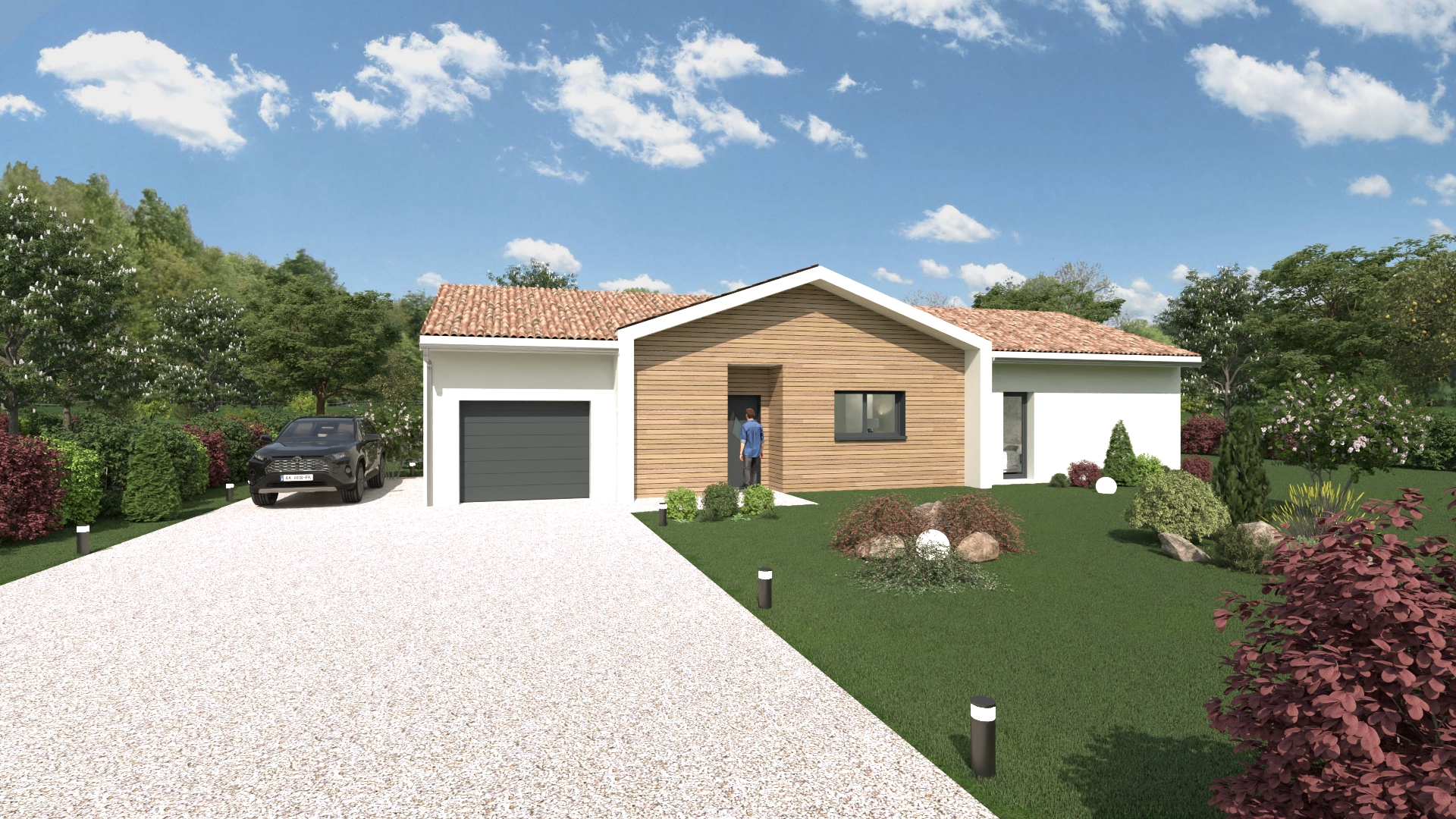 Terrain + maison de à Roussennac (12220)