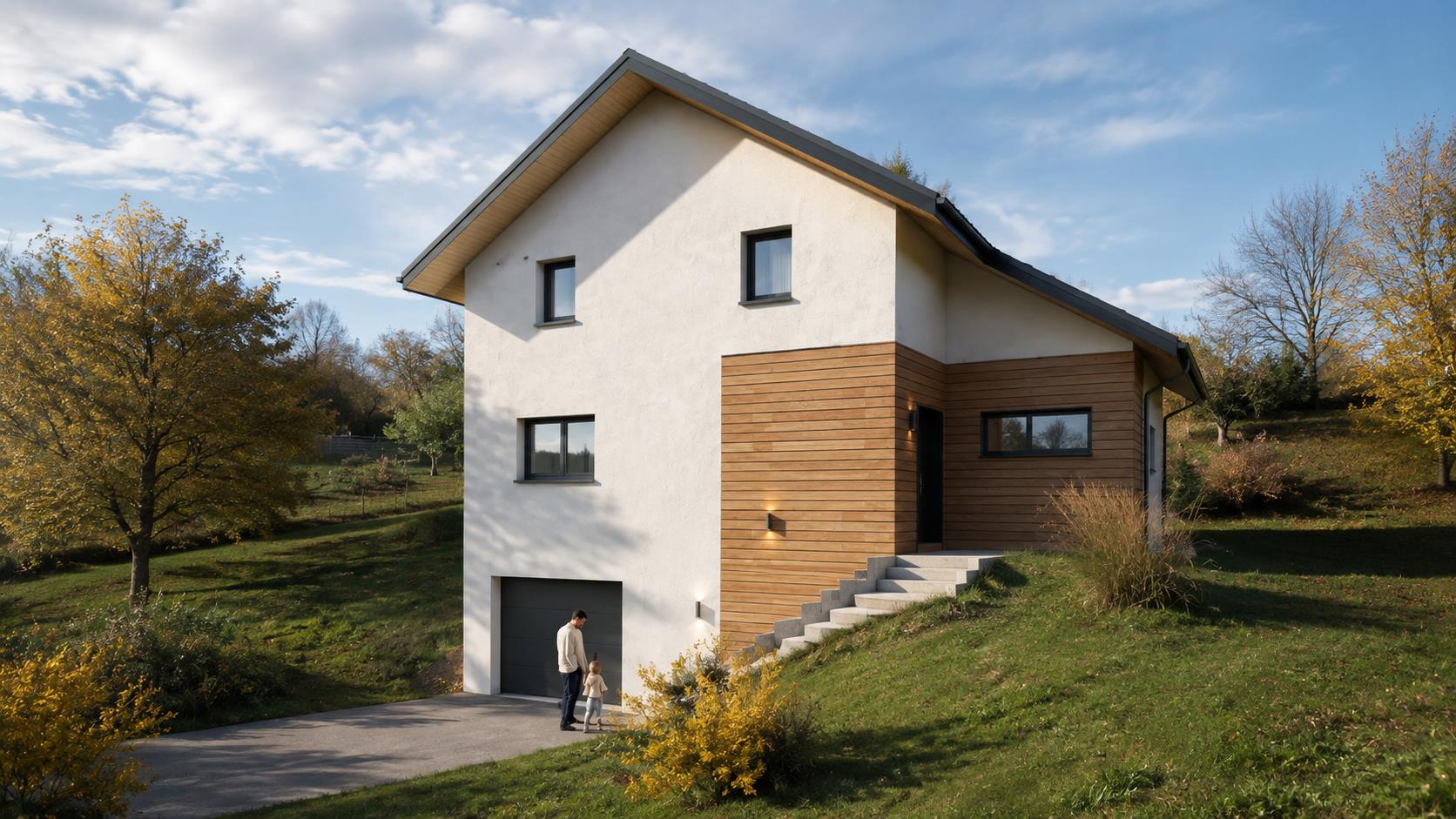 Maison à étage sur sous sol à Neydens les noyers 74160