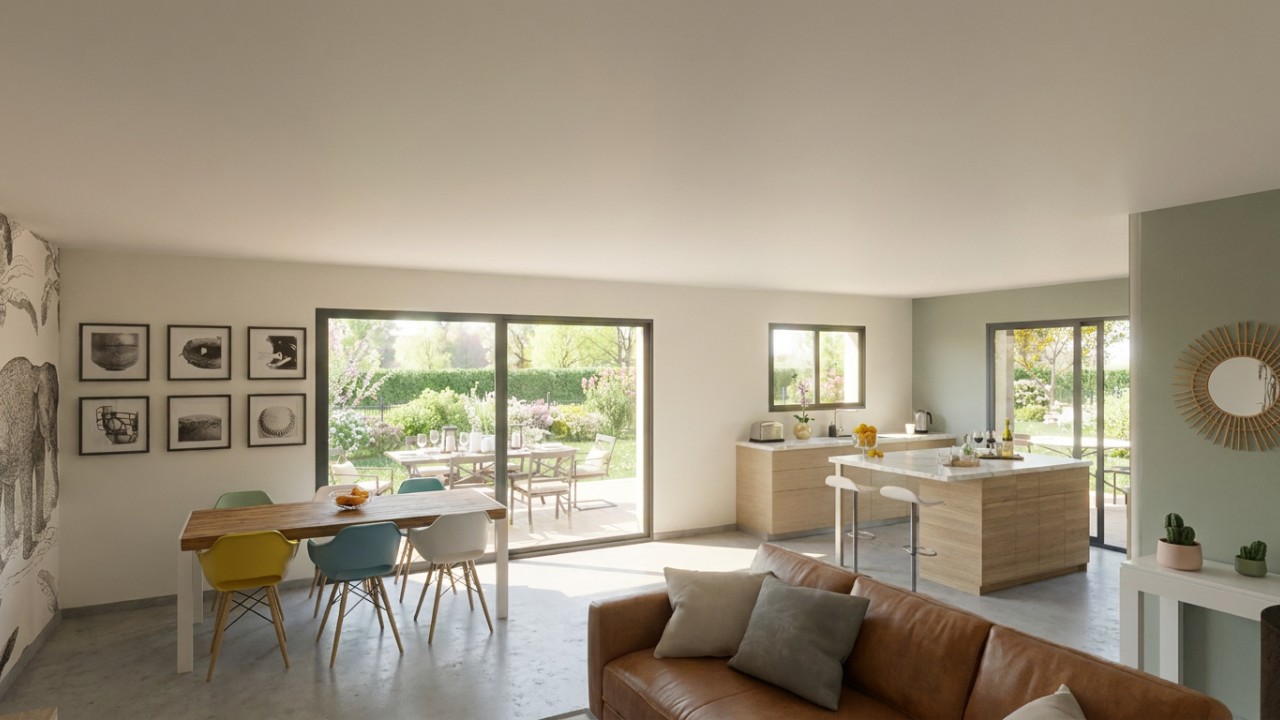 PP original avec 4 chambres et double garage sur 730 m²