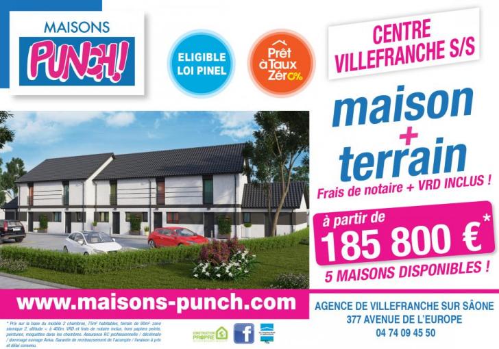 Projet de 5 Maisons à Villefranche sur Saône