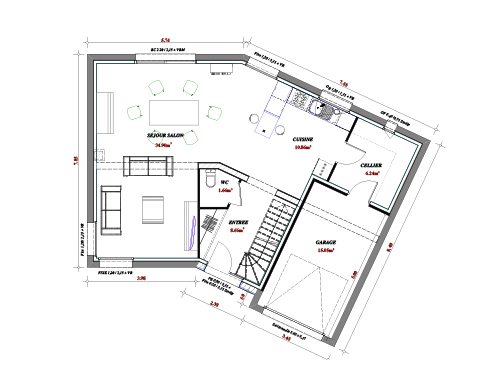 Terrain et maison à construire Orchies 137m²