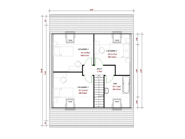 Terrain et maison à construire Wahagnies 92m²