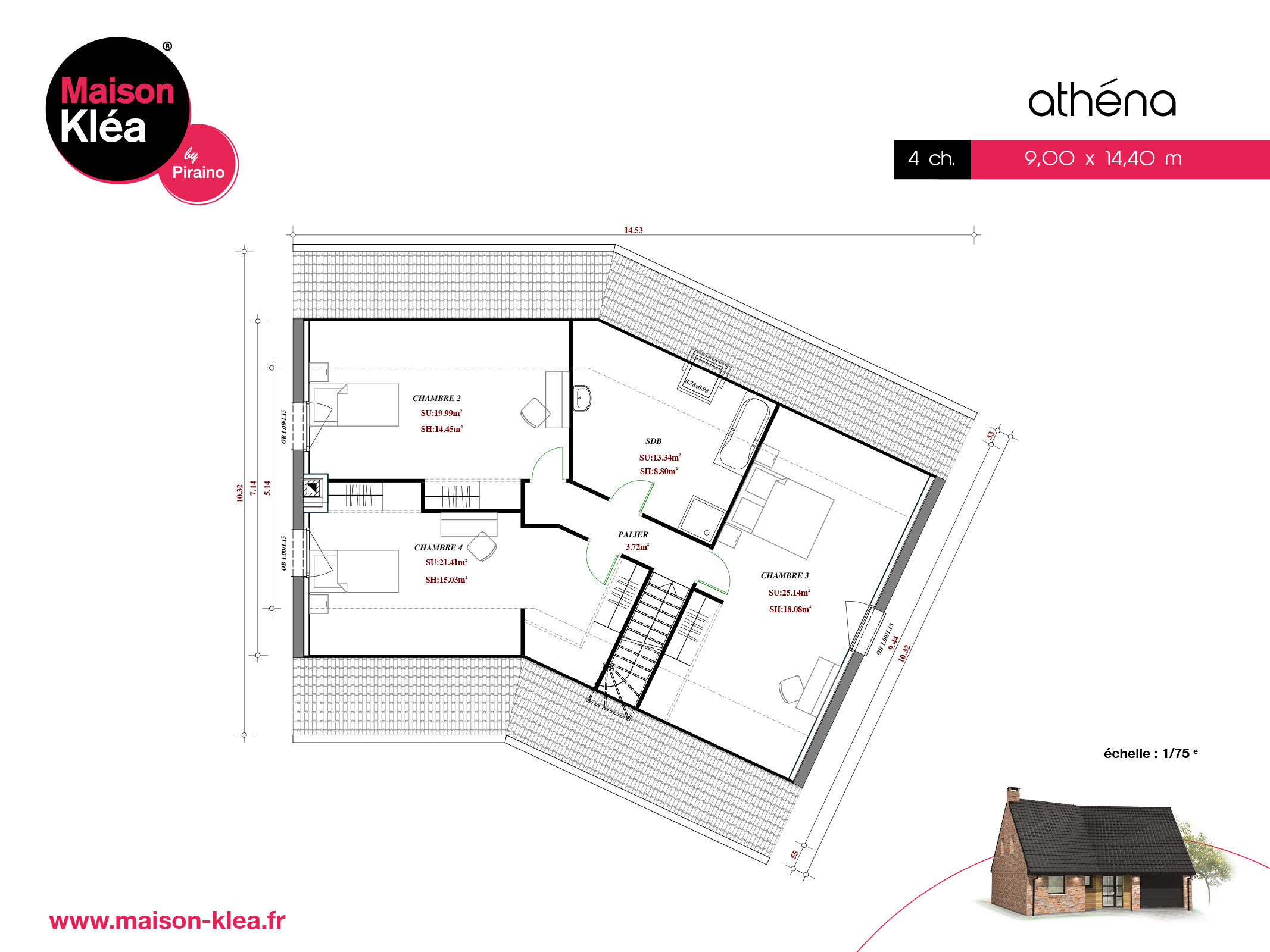 Terrain et maison à construire Attiches 144.31m²