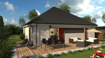 CAMELIA - Toiture nord - Style Contemporain - vue jardin