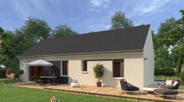 LILIA - Toiture nord - Style Contemporain - Vue jardin