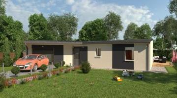 VITALIA - Toiture monopente - Style contemporain - Vue rue