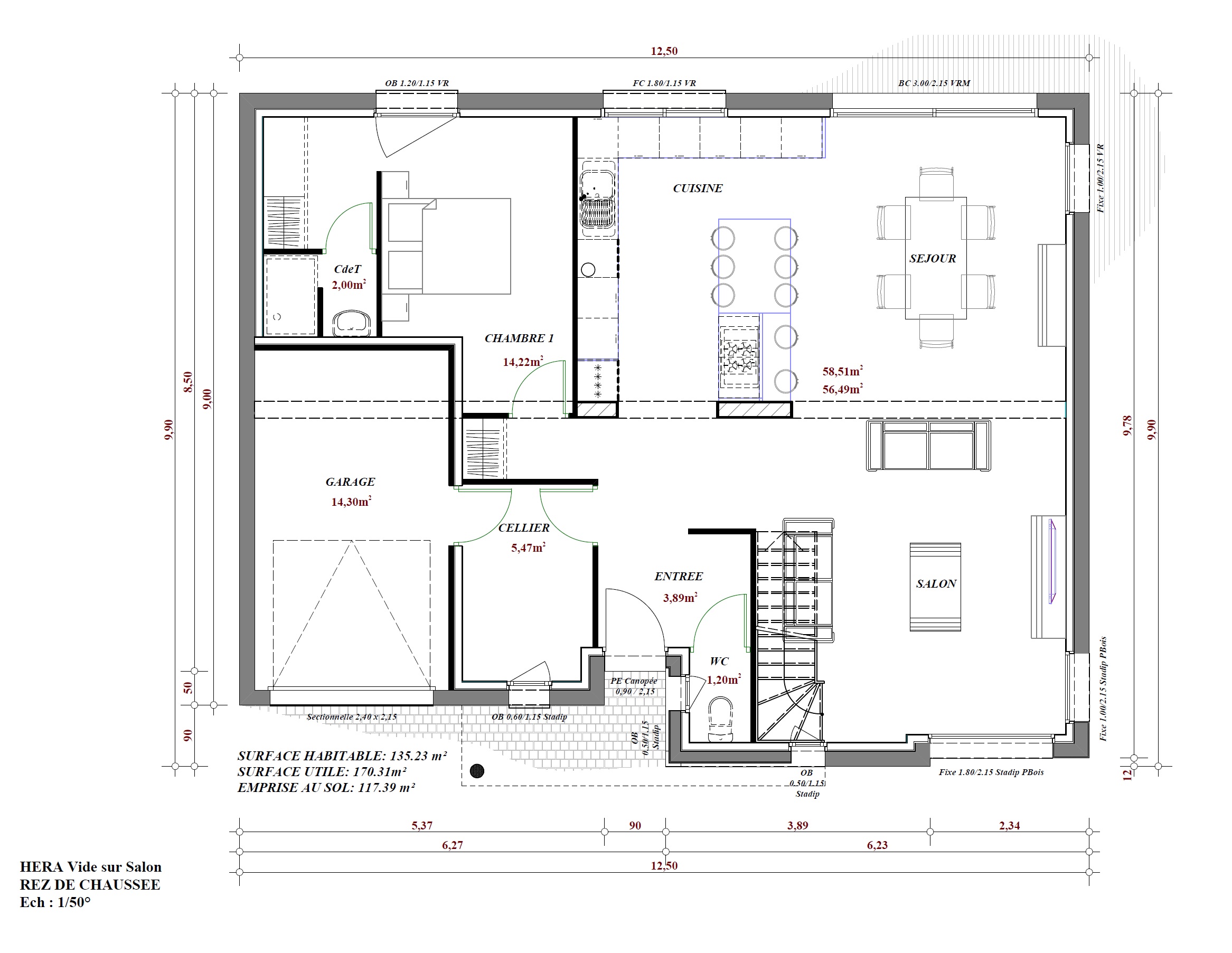 Terrain et maison à construire Duisans 135m²