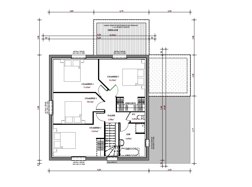 Terrain et maison à construire Baisieux 141.86m²