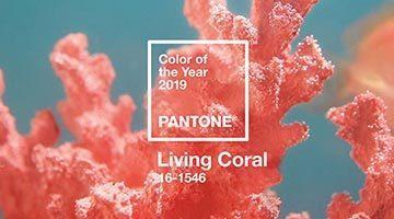 Planche Déco : Living Coral, couleur de l'année