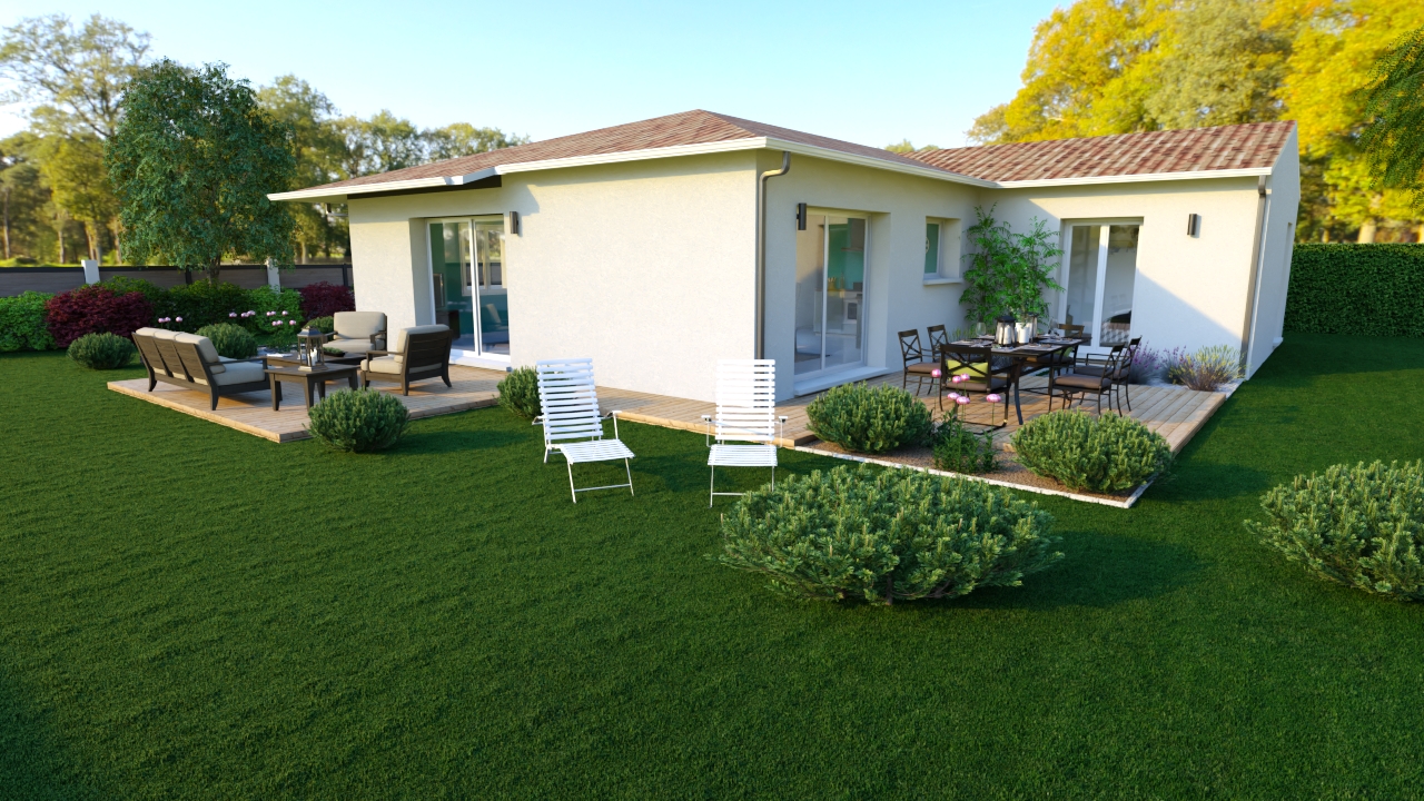 Maison et terrain constructible à Gastes