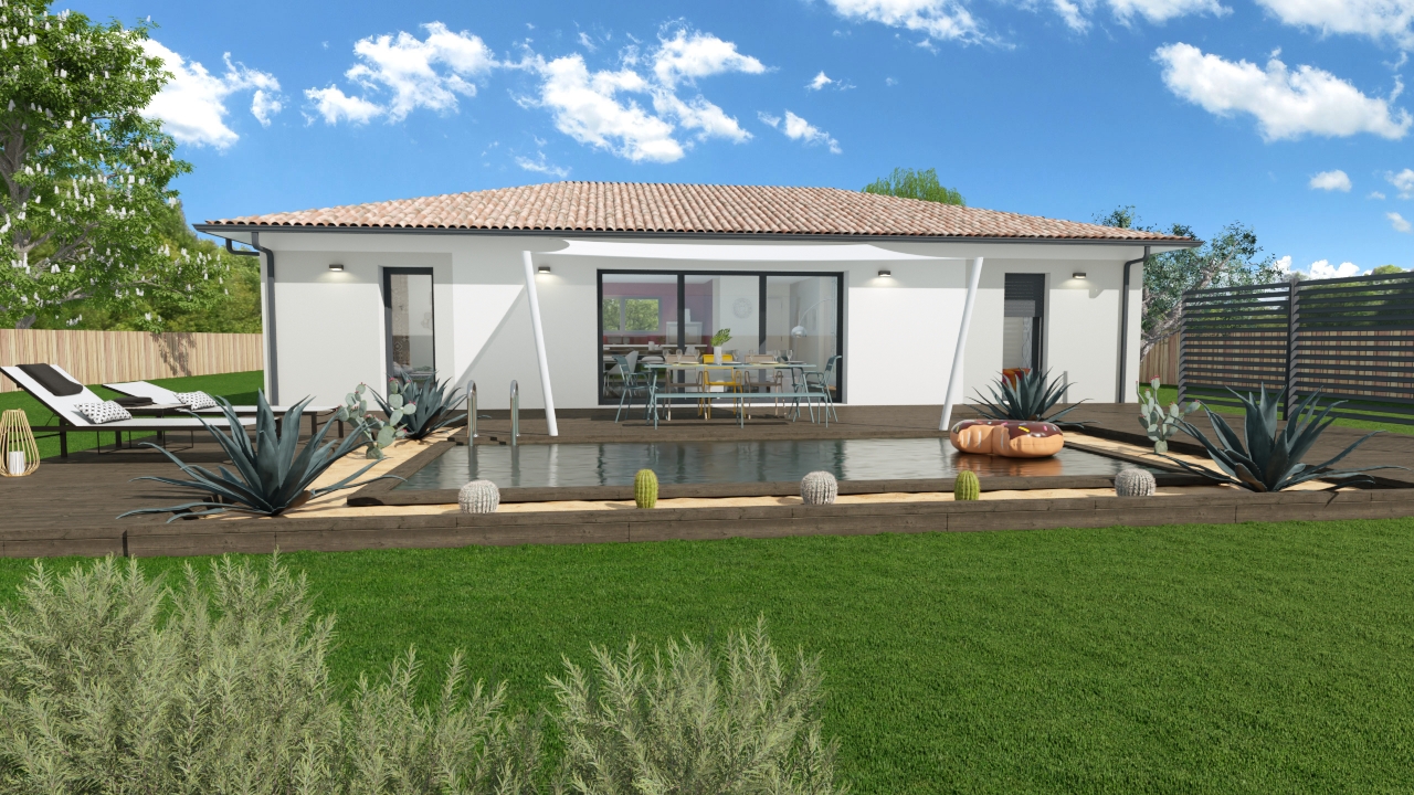 Maison et terrain constructible à Arbanats